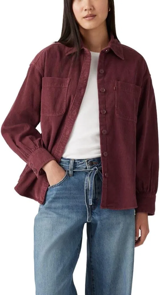 Оверсайз рубашка из вельвета Orion, LEVI'S, белый — фото 4