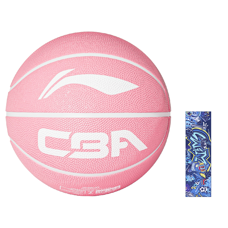 

LINING CBA Collection резиновый баскетбольный мяч Pink размер 7 тренировочный unisex China