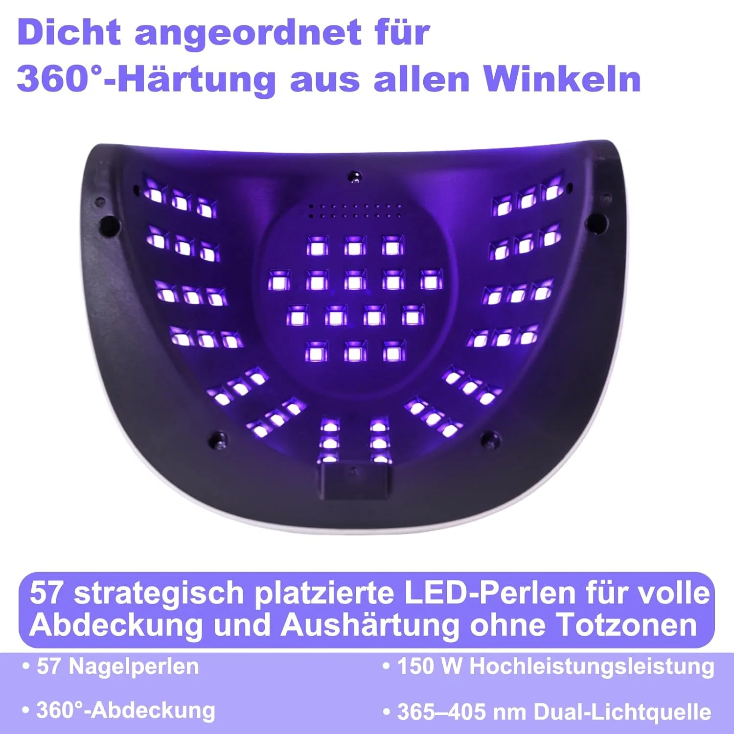 УФ/LED лампа для гель-лака Aokitec 150 Вт ‎Aokitec, 01-150 W Nail Lamp — фото 3