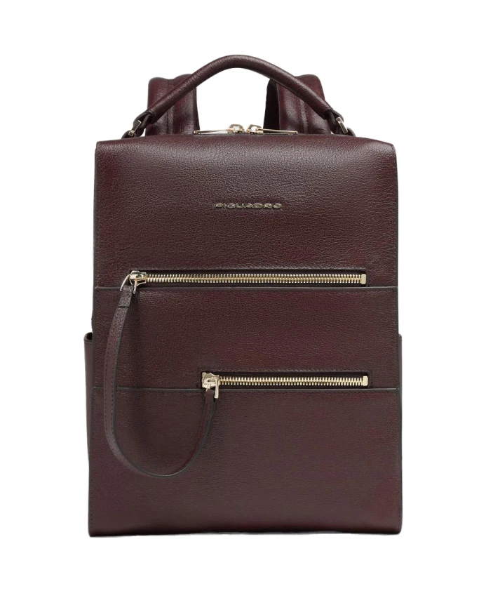 

Женский рюкзак для ноутбука с отделением для iPad, противоударной подкладкой и защитой от RFID-сканирования. Piquadro, красный