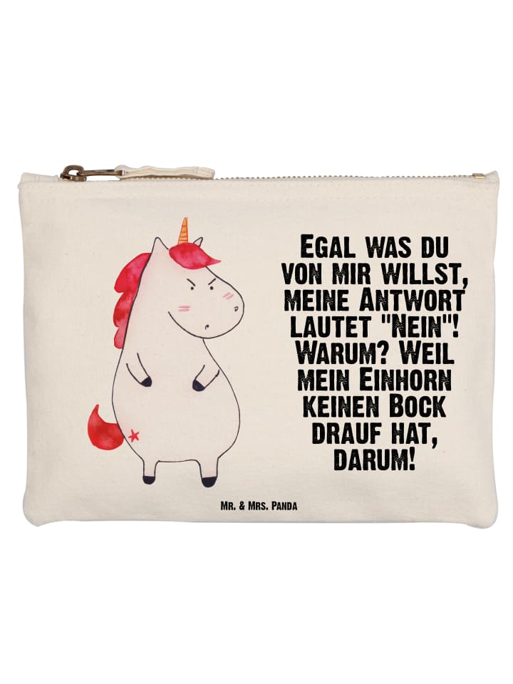 

Mr. & Mrs. Panda Сумка-шоппер с изображением злого единорога и надписью белого цвета