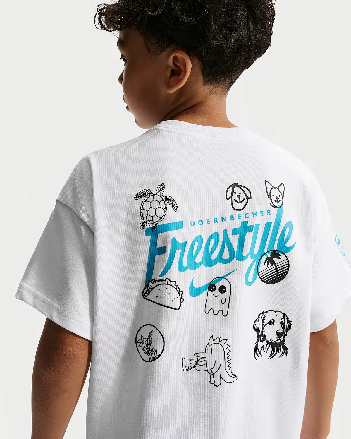 Детская футболка Max90 Nike Club x Doernbecher Freestyle, White — фото 2