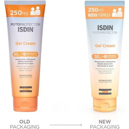 Гель-крем Spf 30 250 мл Охлаждающий и увлажняющий солнцезащитный крем для тела, Isdin — фото 2
