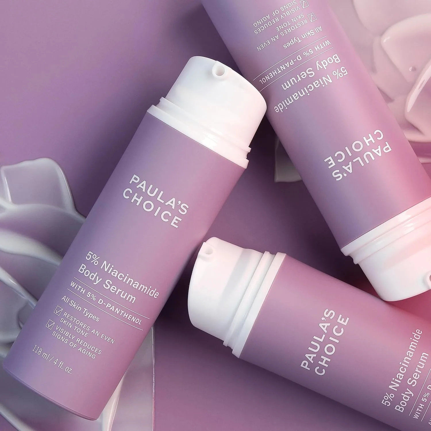 Paula's Choice 5% ниацинамид Body Treatment с витаминами B3 и B5, лосьон для пигментации, покраснений, морщин и неровного тона на груди, руках и ногах, без отдушки, 118 мл — фото 2