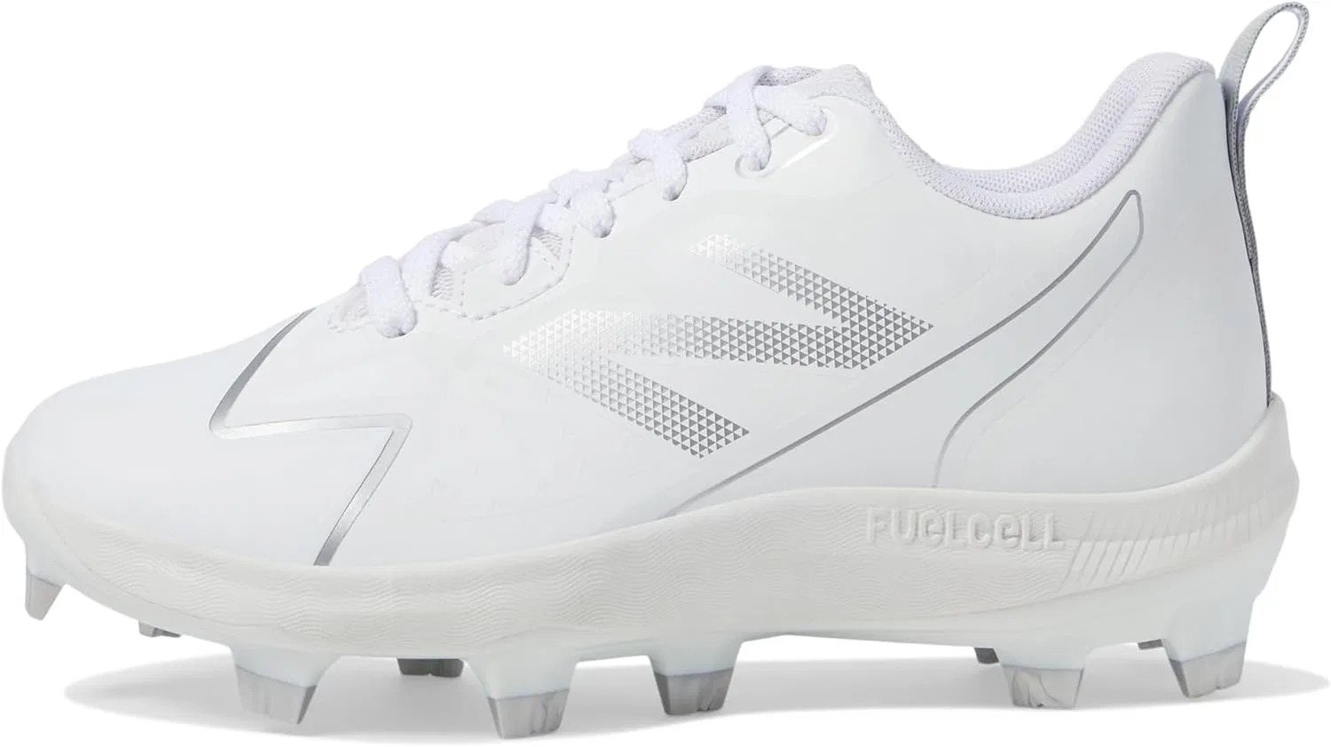 Детские бейсбольные кроссовки New Balance FuelCell Romero Duo с формованной подошвой, унисекс, White Metallic Silver — фото 4