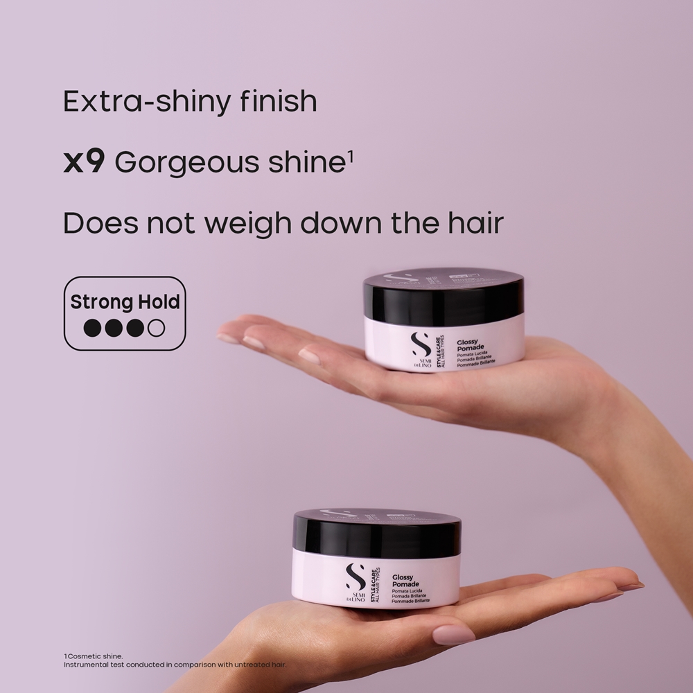 Глянцевая помада Semi di lino style&care с консистенцией воска, позволяющая легко менять прически, с чрезвычайно блестящим эффектом Alfaparf Milano, 100 мл — фото 4