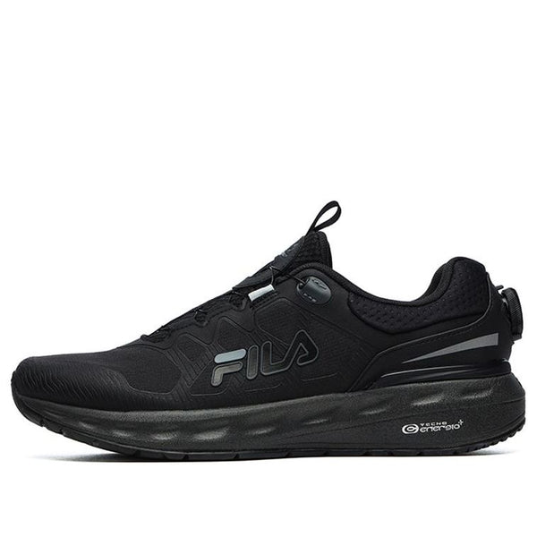 

Кроссовки athletics low-top 'triple black' Fila, черный