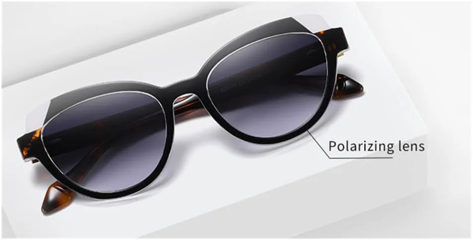 

Солнцезащитные очки «кошачий глаз» в стиле ретро для женщин, поляризованные солнцезащитные очки для мужчин, защита от ультрафиолета UV400 MTZJH, Leopard With Brown