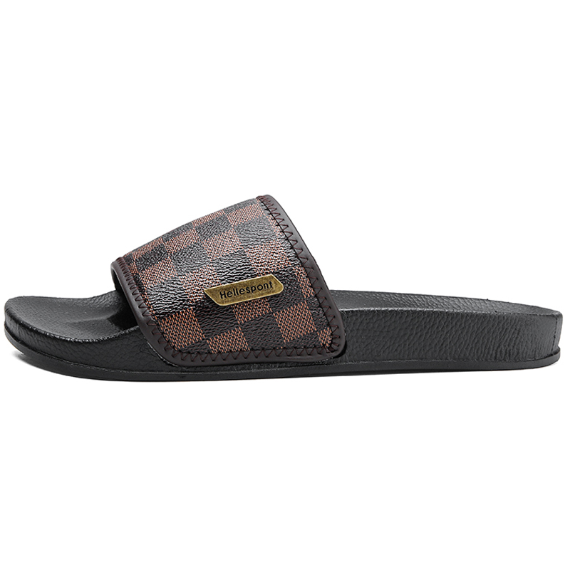 

YUZHAOLIN Сандалии-слайдеры мужские, коричневые, противоскользящие, износостойкие