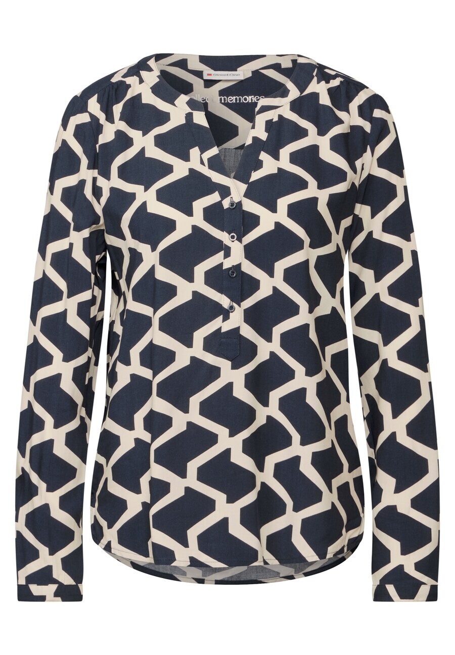 

Блузка STREET ONE Blouse, темно-синий