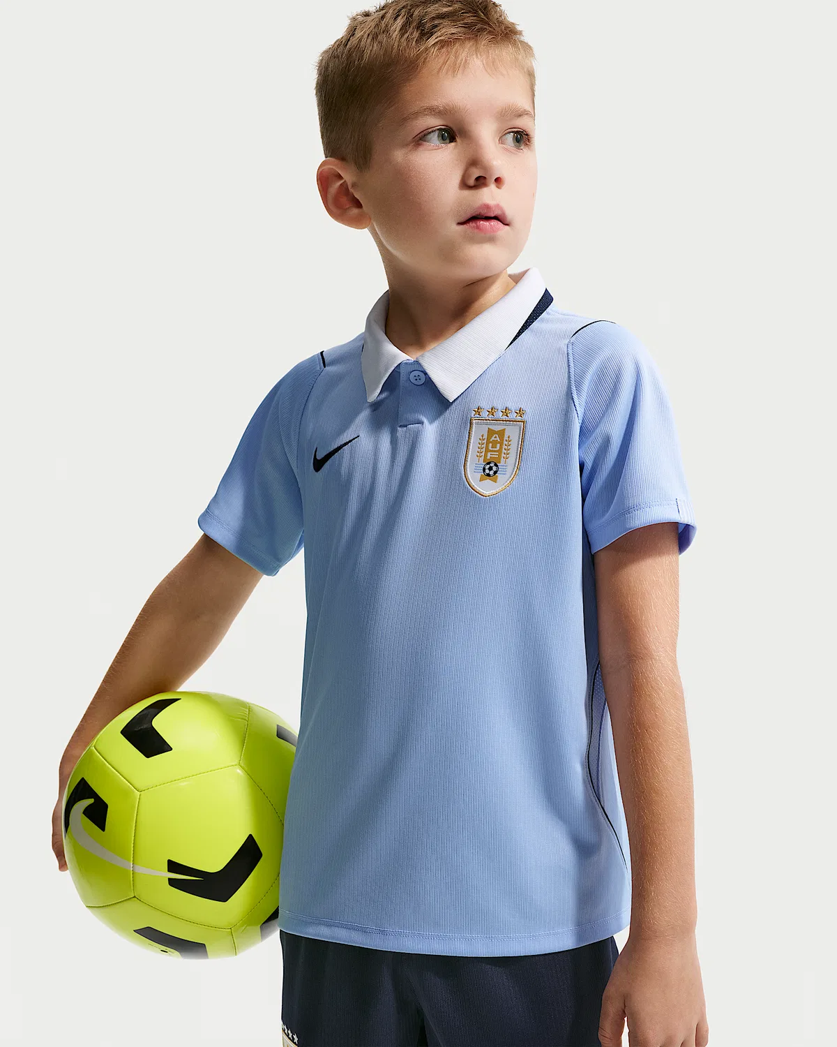 Детский футбольный комплект Nike Uruguay 2026 Stadium Home (3 предмета), Royal Tint/Obsidian — фото 2