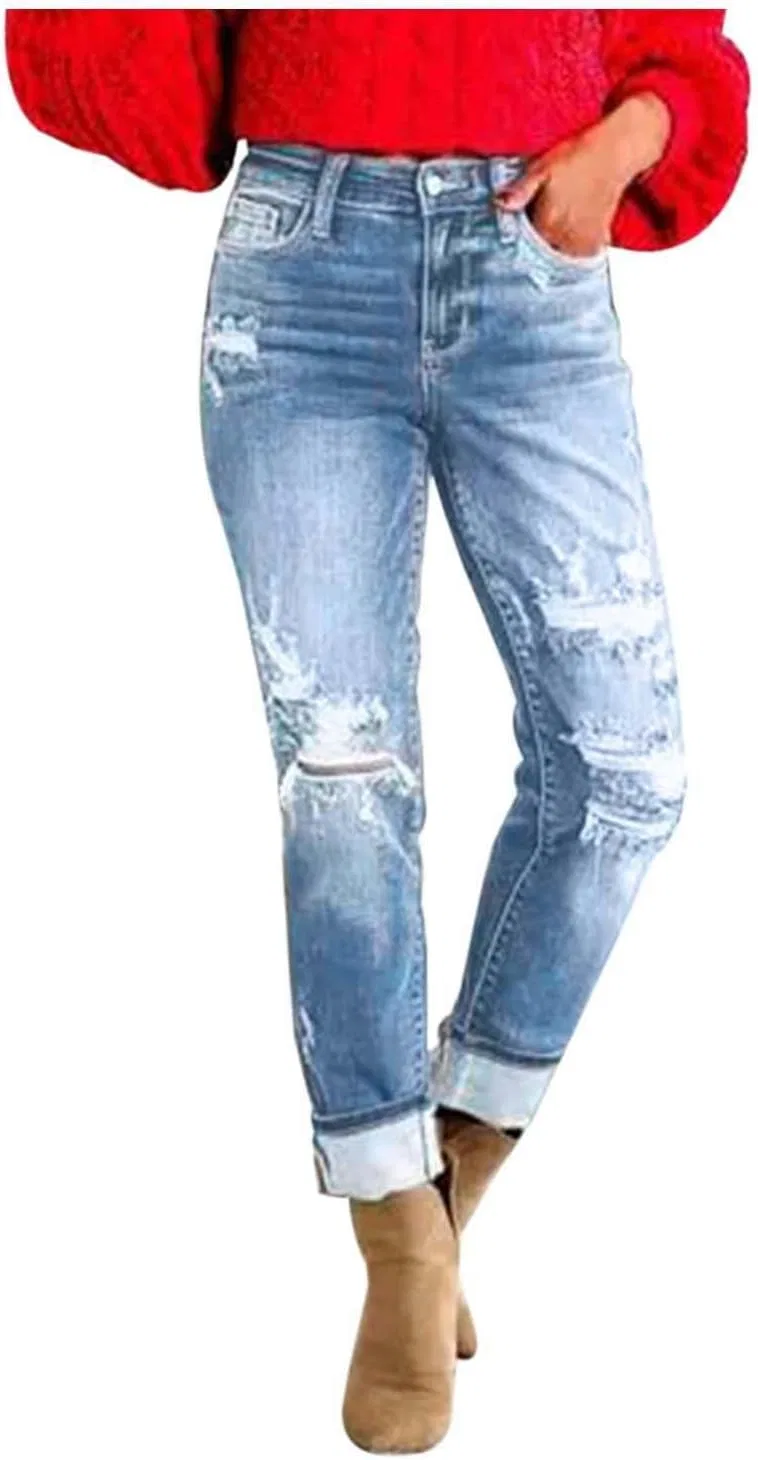 Джинсы прямого кроя Stretch Jeans, Light Blue