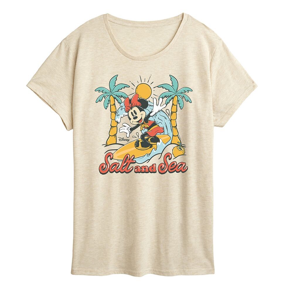 

Женская футболка Disney's Minnie Mouse с рисунком соли и моря, бежевый