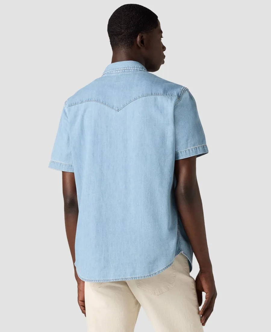 Мужская рубашка в стиле вестерн с коротким рукавом Levi's, Franklin Stone — фото 3