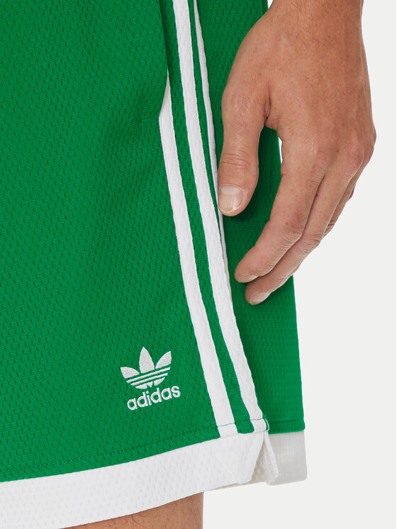 Спортивные шорты regular fit Mock Eyelet IZ2448 Adidas, зеленый — фото 4