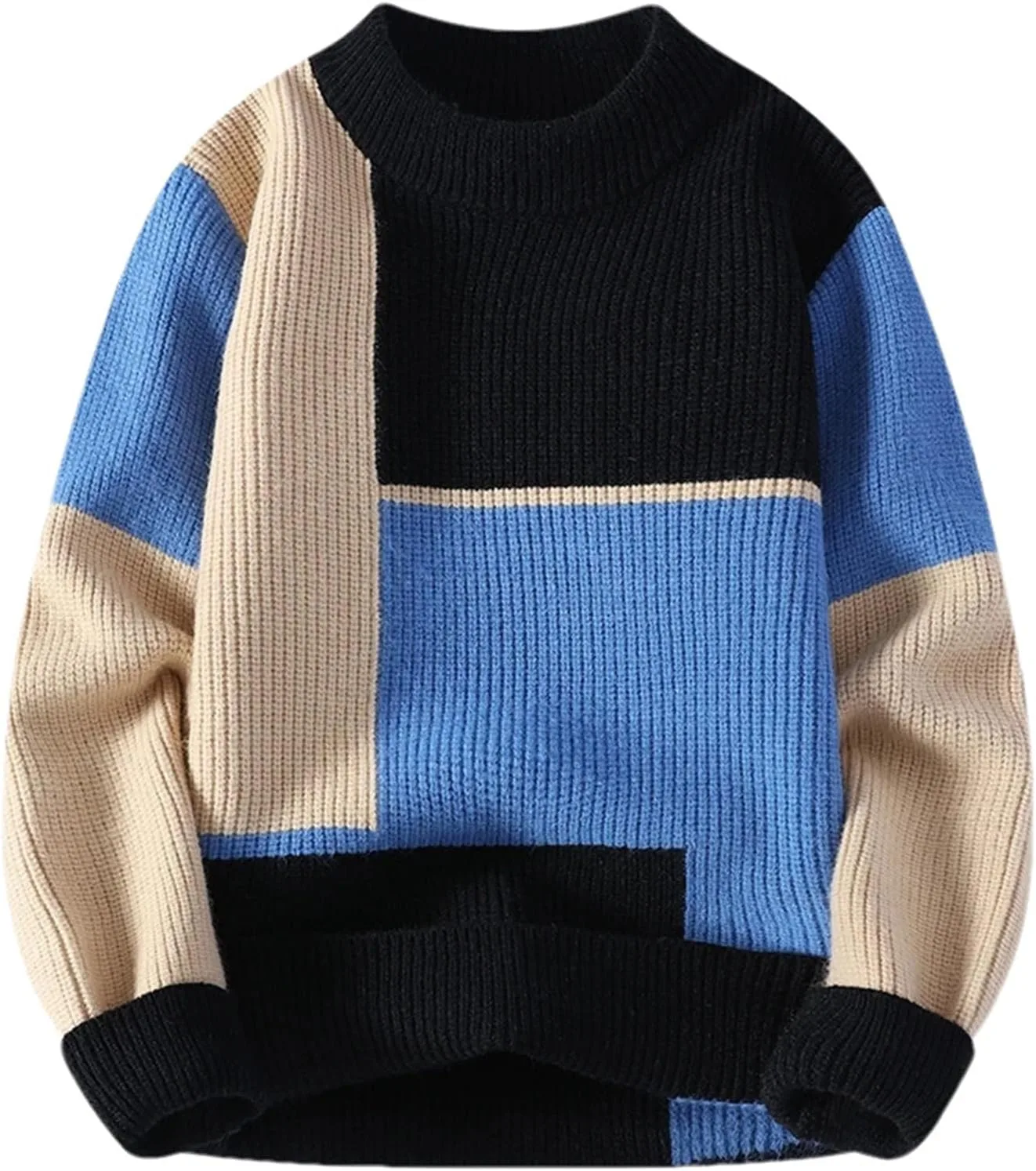 

Мужской зимний толстый свитер O-Neck вязаный пуловер