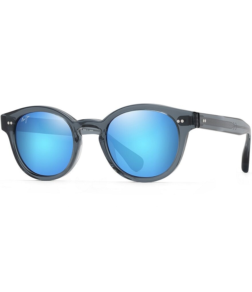 

Солнцезащитные очки Maui Jim Joy Ride PolarizedPlus2, круглые, 49 мм, серый