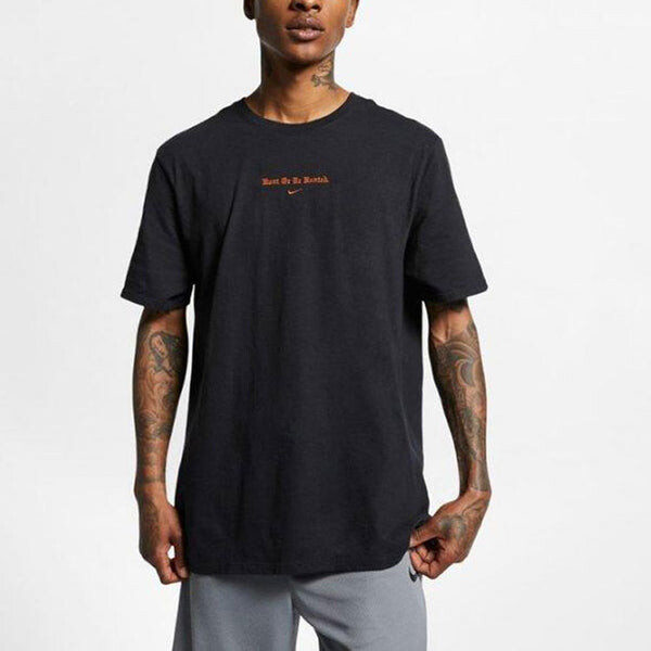 Футболка Nike LeBron James xATOMS Crossover Limited Tiger Head Printing Short Sleeve Black, черный — фото 3