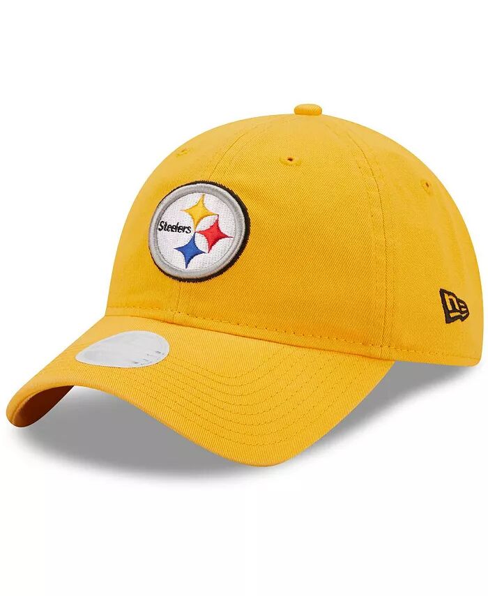 

Женская регулируемая кепка Pittsburgh Steelers Core Classic 2.0 9Twenty золотого цвета New Era, золотой