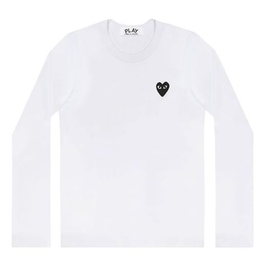 

Футболка COMME des GARCONS PLAY L/S Basic T-Shirt Black Emblem 'White' AZ-T120-051-2, белый