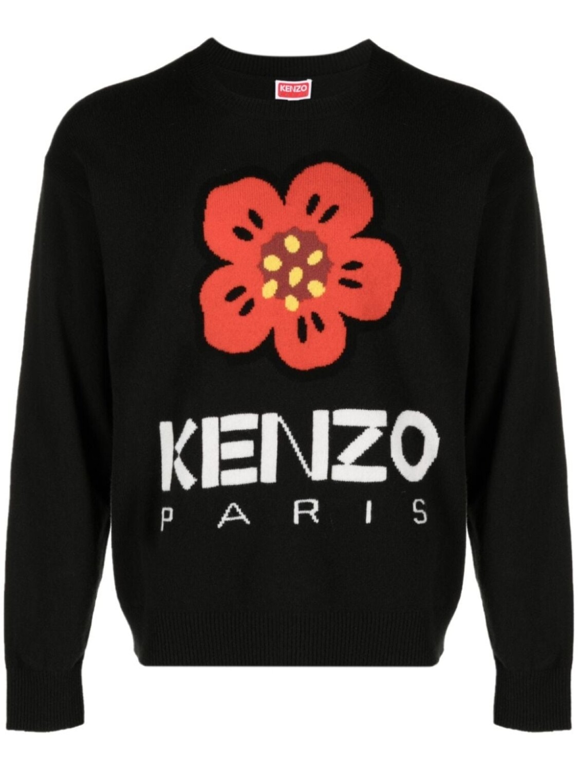 

Kenzo шерстяной джемпер Boke Flower, черный