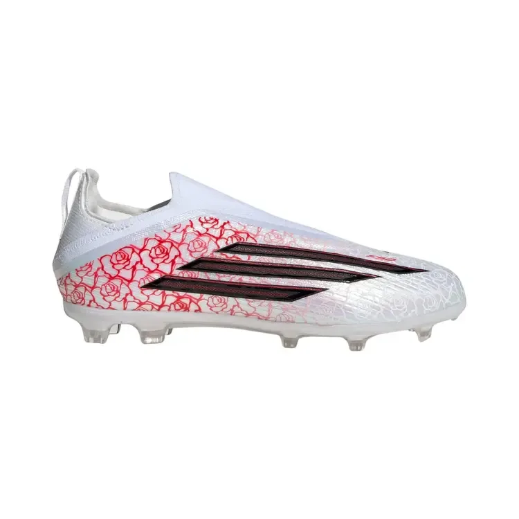 Adidas F50 Elite Laceless FG GS PS 'Cloud White Core Black Lucid Red'