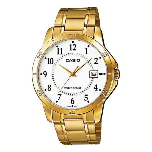 

Часы Casio Analog Watch 'Gold White', желтый