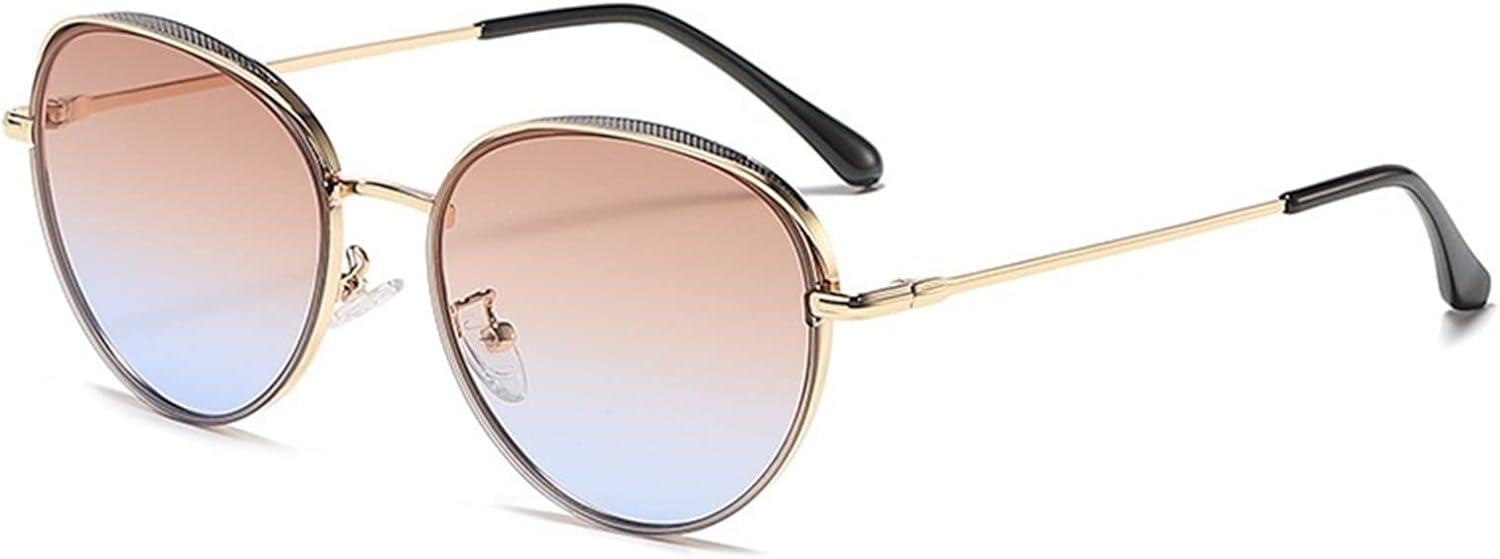 

GAOXIN Модные металлические солнцезащитные очки в овальной оправе для мужчин и женщин, для активного отдыха, уличной фотосъемки и декоративных целей (Цвет: D, Размер: 1)