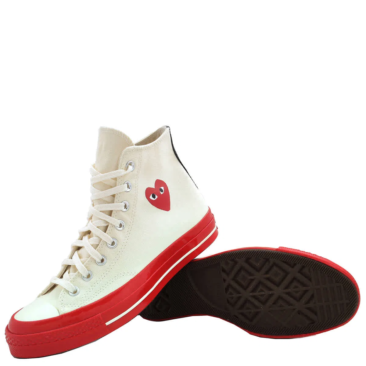 Высокие кеды Converse Comme Des Garcons X Cdg Play, Off White — фото 2