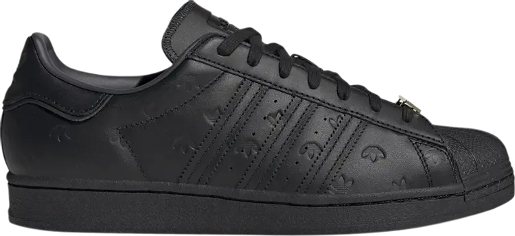 

Кроссовки Superstar 'Allover Debossed Trefoils - Black', черный