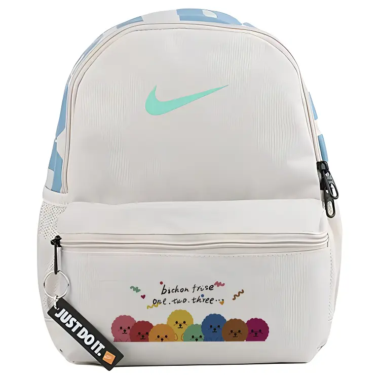 

Nike Тканевый рюкзак женский серо-белый