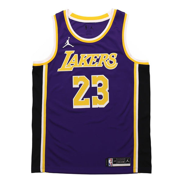 

Майка Nike Los Angeles Lakers LeBron James Statement Jersey 'Purple Yellow', фиолетовый