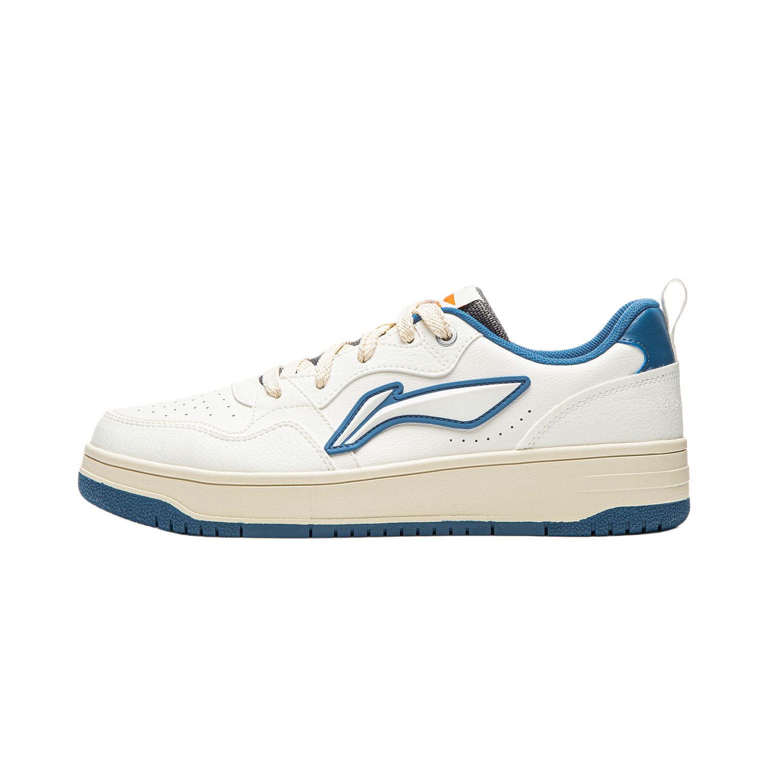 

Li-Ning Li Ning Tianji Soft Slip Resistant, Abrasion Resistant, Height Increasing Low top Skateboard Shoes мужские бело-синие