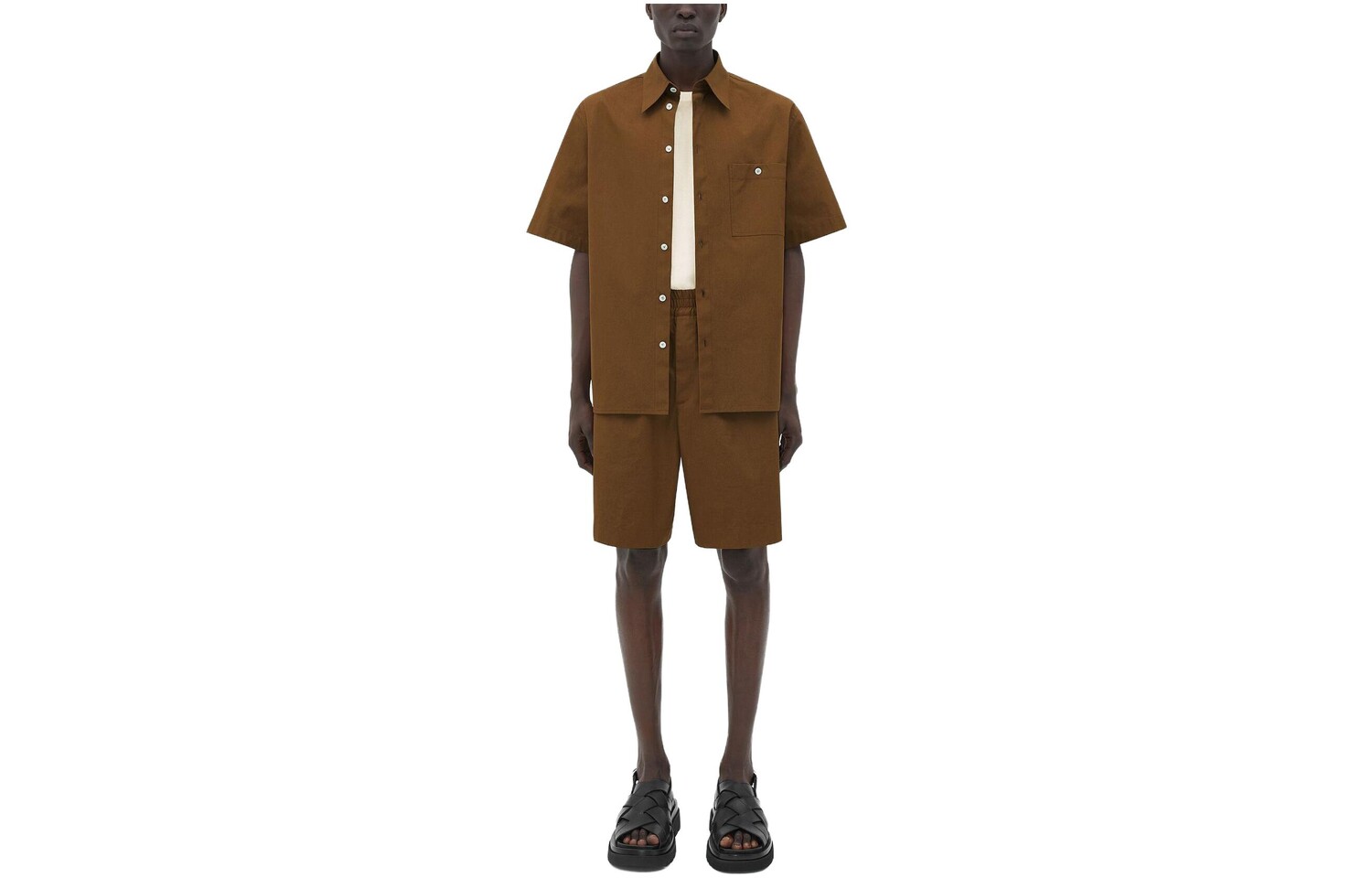 

Повседневные шорты мужские коричневые Bottega Veneta, коричневый