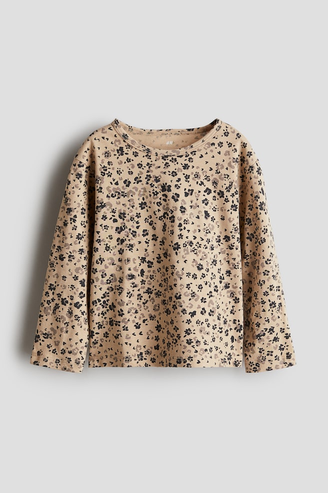 

Хлопковая рубашка с принтом H&M, мультиколор