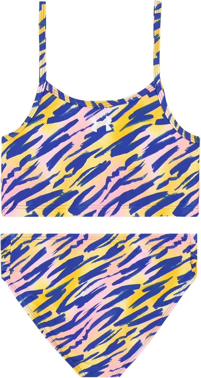 

Комплект бикини для девочек Under Armour Girls из двух частей, Pink Vortex