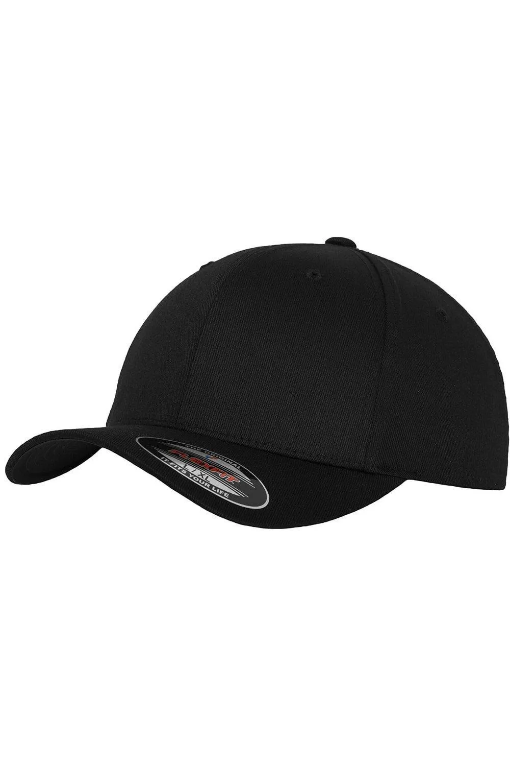

Шерстяная чесаная шапка Flexfit, черный