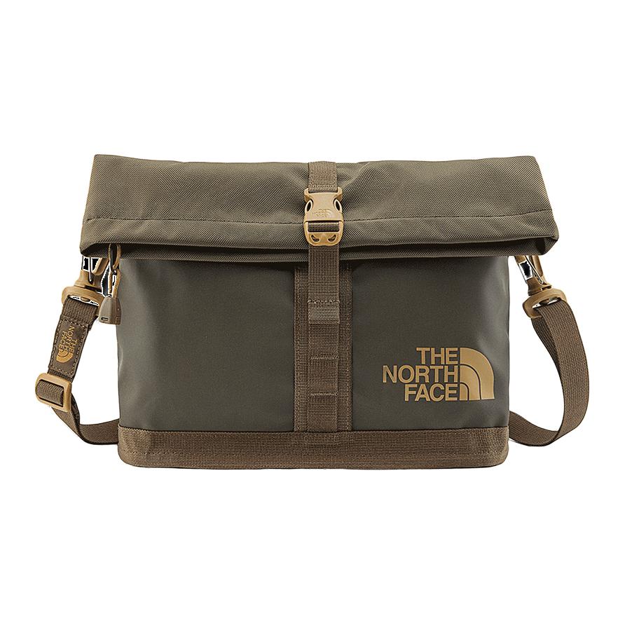 

THE NORTH FACE Одноплечевая сумка кроссбоди для активного отдыха из прочного материала, Ebony Green & Smoky Brown