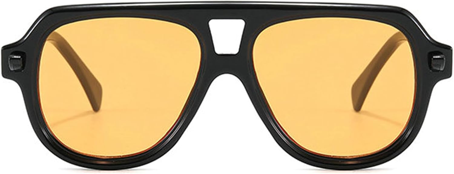 

Солнцезащитные очки Willochra Pilot Double Bridge Pilot Rivet для женщин, большие солнцезащитные очки с градиентным переходом для мужчин, очки в стиле панк для вождения, C1