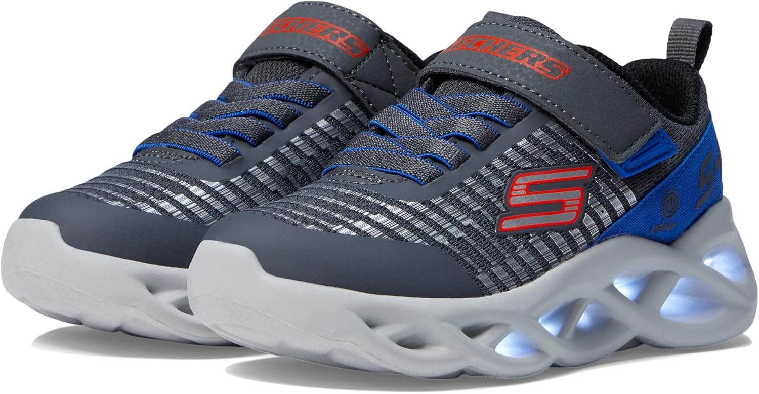 Кроссовки Skechers Boys Twisty Brights - Novlo, синий/угольный — фото 2