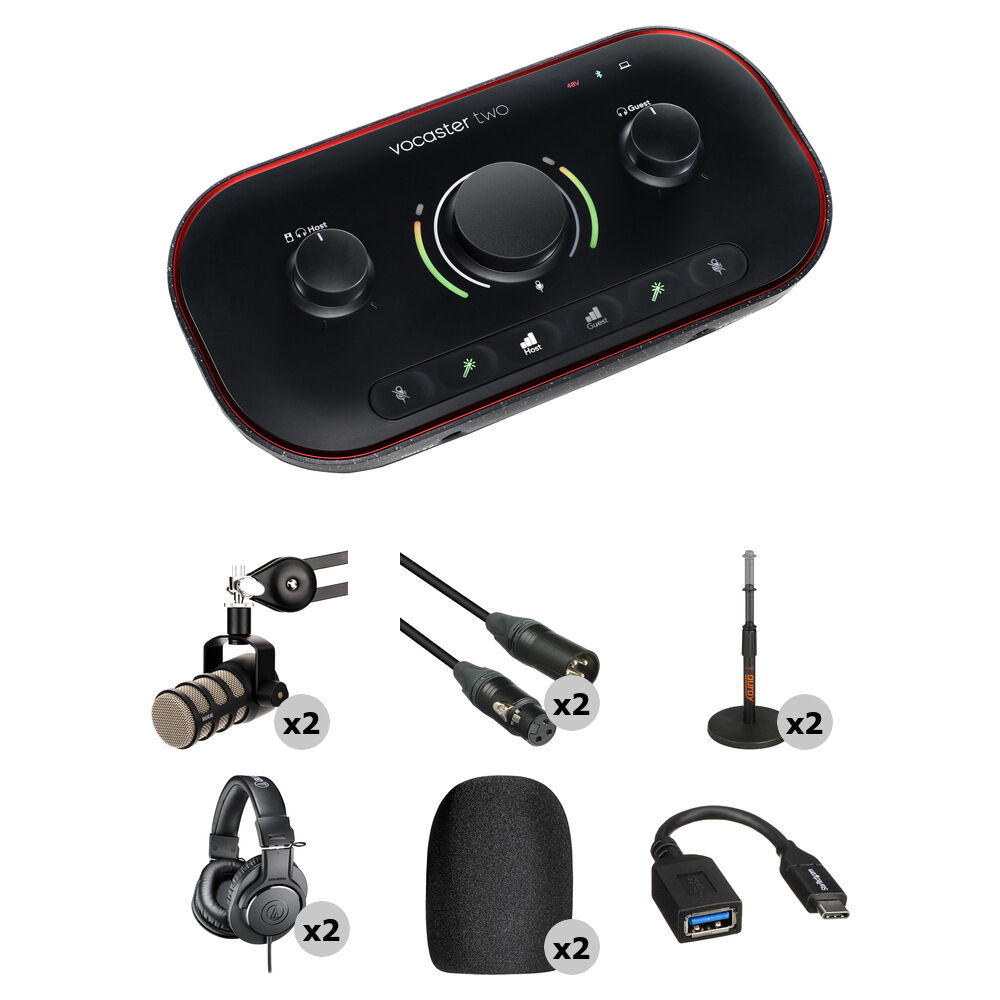 

Focusrite Vocaster Two 2-Person Podcasting Kit