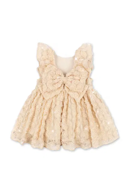 Платье мини из фатина Ally Dress Konges Sløjd, бежевый — фото 3