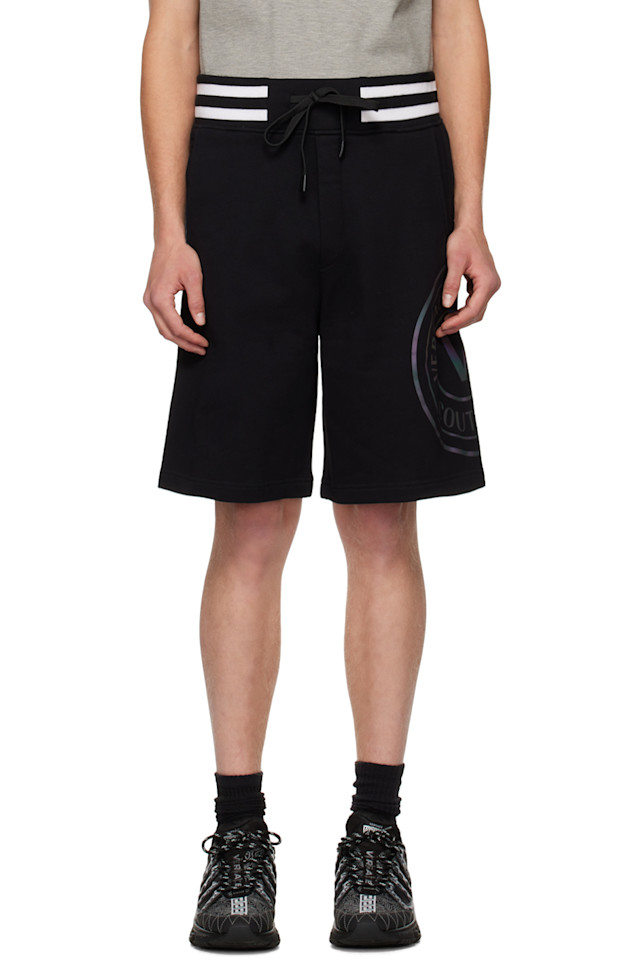 

Шорты с V-эмблемой Versace Jeans Couture, черный