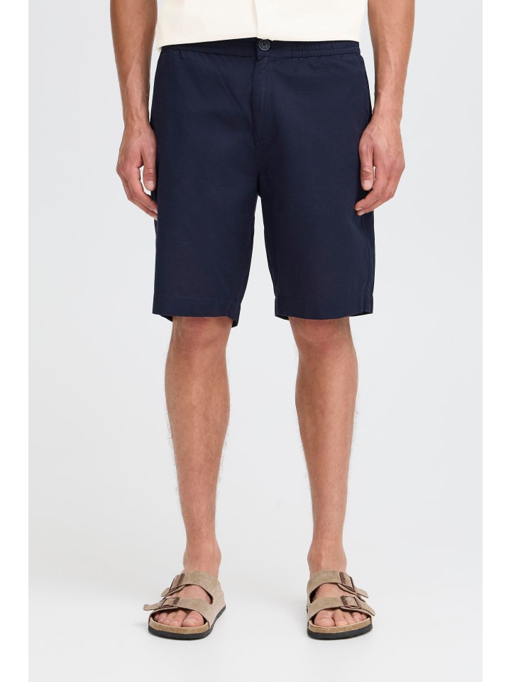 

!SOLID Льняные брюки SDLinus синего цвета