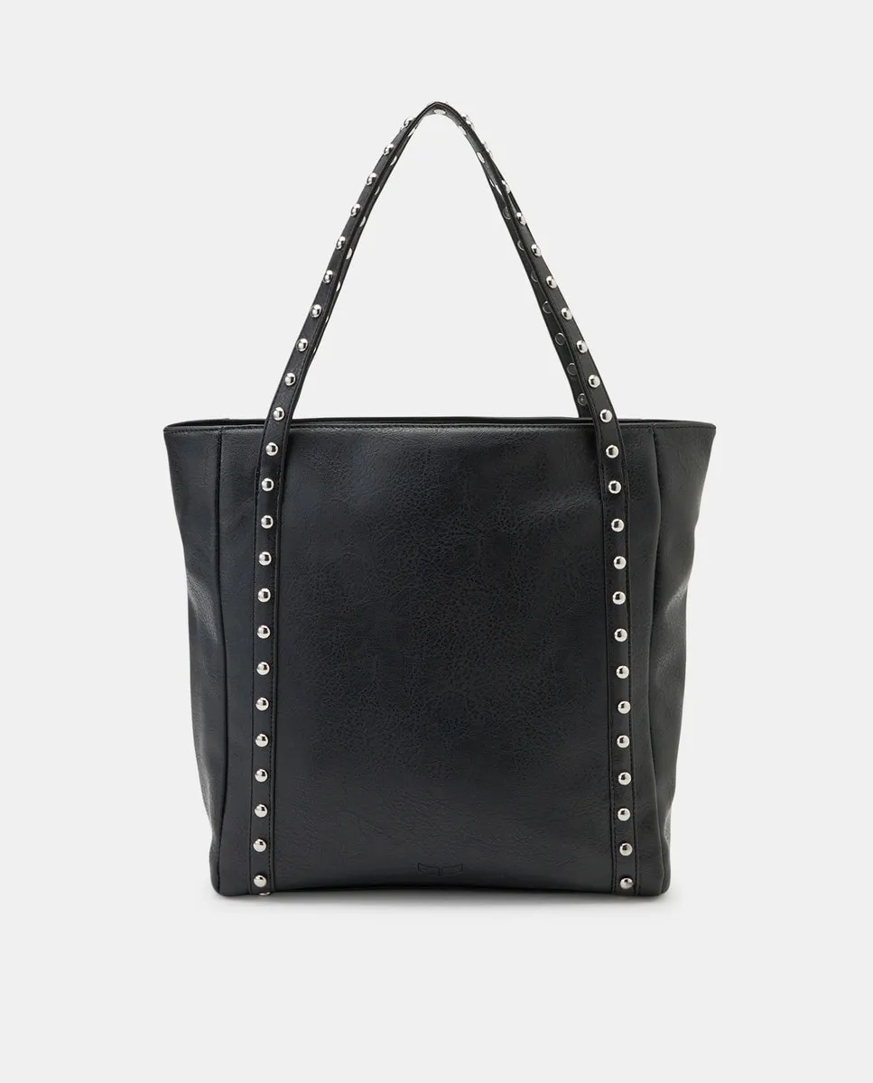 

Сумка шоппер с заклепками Green Coast, черный