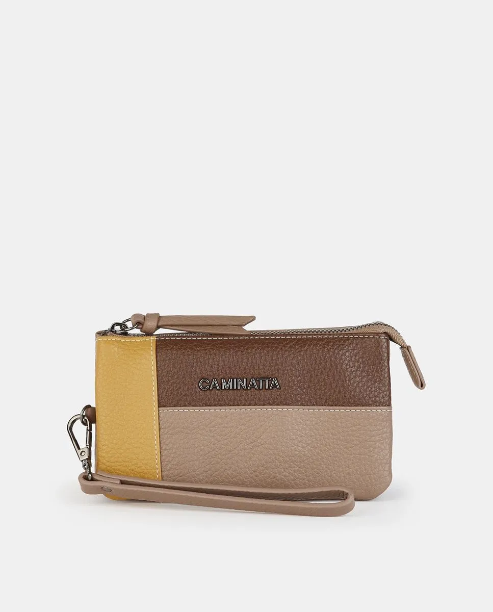 

кошелек с молнией Caminatta, серо-коричневый
