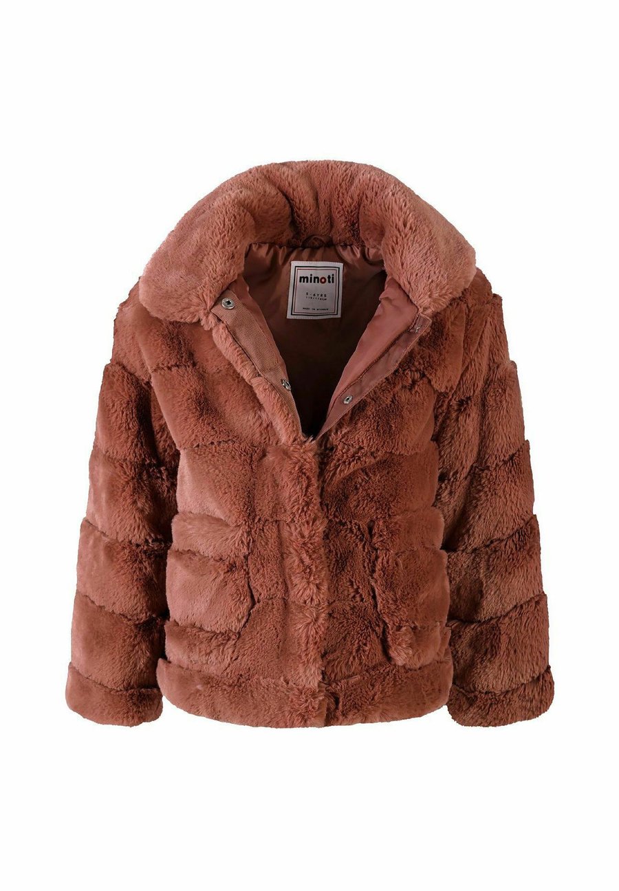 Зимняя куртка MINOTI SOFT FAUX FUR WITH COLLAR, Bronze — фото 2