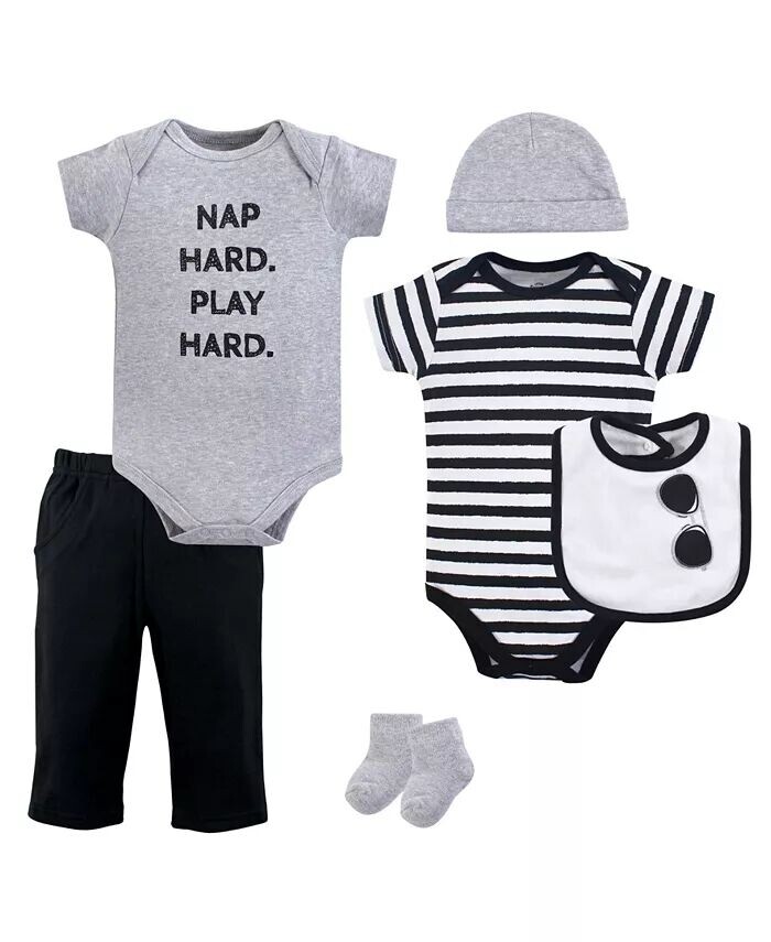 

Набор детских укладок Little Treasure унисекс, Nap Hard, набор из 6 предметов Baby Vision, серый