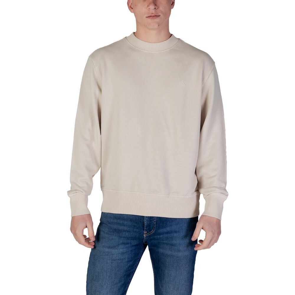 

Бежевый хлопковый свитер Rigenerato Calvin Klein Jeans