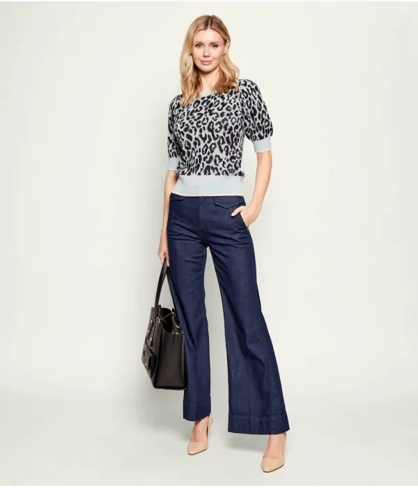 Джинсы ROSALYA flare fit Boss, темно-синий — фото 2